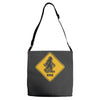 big foot xing big foot crossing sasquatch Adjustable Strap Totes