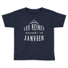 les reines naissent en janvier Toddler T-shirt