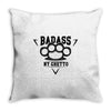 badass ny Throw Pillow