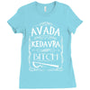 avada kedavra bitch Ladies Fitted T-Shirt