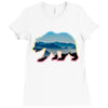 wild bear Ladies Fitted T-Shirt