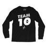 team 10  silver Long Sleeve Shirts