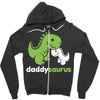 daddysaurus dinosaur dino Zipper Hoodie