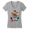 paw patrol birthday boy auntie Women's V-Neck T-Shirt