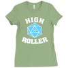 high roller 20 sided die Ladies Fitted T-Shirt
