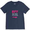 she thinks i'm crazy V-Neck Tee