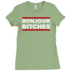 bonjour bitches Ladies Fitted T-Shirt