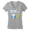 usb i am your father! funny geek computer Women's V-Neck T-Shirt