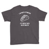 fitness fit taco in my mouth funny food eating healthy exercise gym Youth Tee