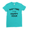happy hour Ladies Fitted T-Shirt