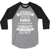 Super Cool Mimi Of A Freaking Awesome Granddaughter 3/4 Sleeve Shirt