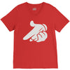 mickey hands gun V-Neck Tee