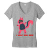 i only kiss boys Women's V-Neck T-Shirt