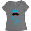 happy father's day 2 Women's Triblend Scoop T-shirt