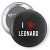 i heart leonard Pin-back button