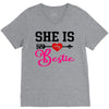 she is my bestie V-Neck Tee