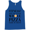 fitness  more like fitness whole pizza inside my mouth Tank Top