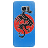 sun dragon with pearl   black red white Samsung Galaxy S7 Edge