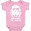 support the troops Baby Onesie