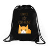 cattfeine mug Drawstring Bags