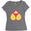 love (2) Women's Triblend Scoop T-shirt