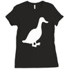 cool duck retro Ladies Fitted T-Shirt