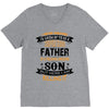 Super Cool Father Of A Freaking Awesome Son V-Neck Tee