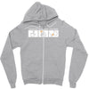 push button recieve bacon Zipper Hoodie