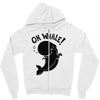 oh whale! Zipper Hoodie