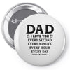 I Love You Dad Pin-back button