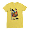 catdog playing card Ladies Fitted T-Shirt