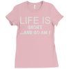 life is short ...and so am i Ladies Fitted T-Shirt