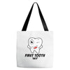 First Tooth Date Tote Bags