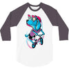 dog biker 3/4 Sleeve Shirt