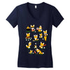 patriotic partying Women's V-Neck T-Shirt