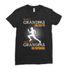the best grandpas go running Ladies Fitted T-Shirt