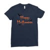 happy halloween Ladies Fitted T-Shirt