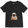 Vesikalik maymun V-Neck Tee