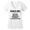 March Girl Hated By Many Women's V-Neck T-Shirt
