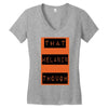 wear that melanin though Women's V-Neck T-Shirt