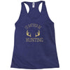 i'd rather be hunting deer antlers ammo hunt gear merica cool Racerback Tank