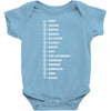 beard length chart Baby Onesie