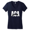 aca panthers high school Women's V-Neck T-Shirt