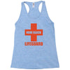 nude beach   lifeguard Racerback Tank