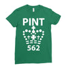 british pint funny Ladies Fitted T-Shirt
