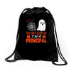 you cant scare principal Drawstring Bags