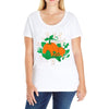 pumpkin kisses Ladies Curvy T-Shirt