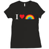 I Love Lgbt Ladies Fitted T-Shirt