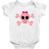 fummy pink skull long sleeve Baby Bodysuit