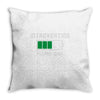 low battery introvert pun humor Throw Pillow